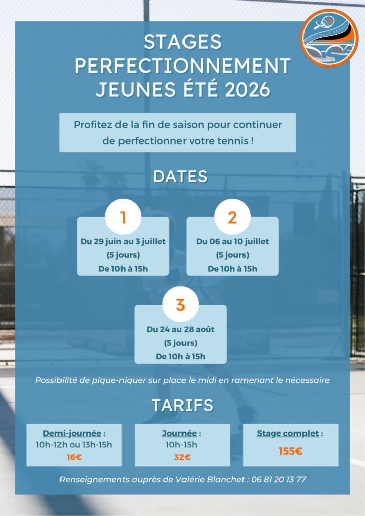 stage été aspc tennis